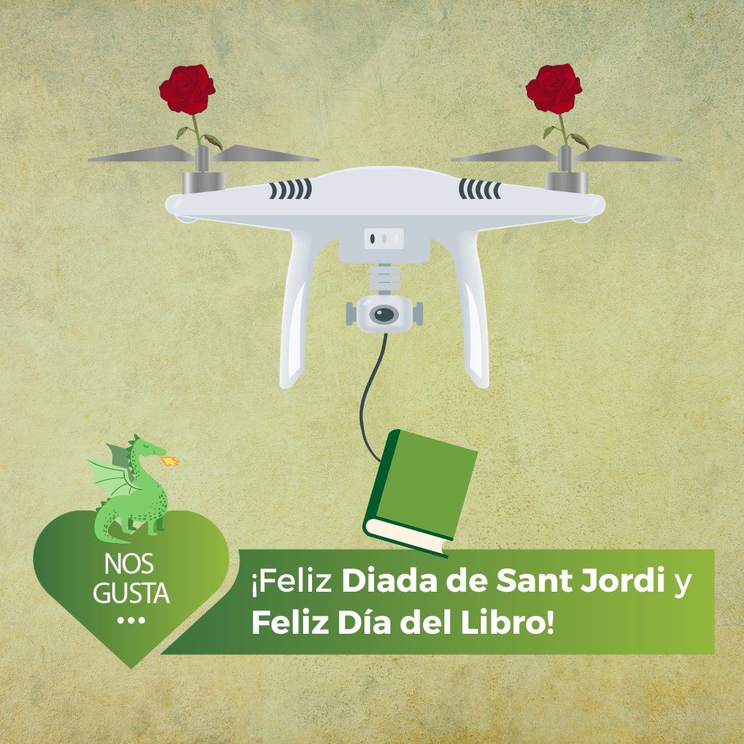 AEROFORDRON's tweet photo. ¡Os deseamos una Feliz Diada de Sant Jordi y un Feliz Día del Libro!🌹📚

➡️¿Quieres conseguir nuestro Manual de Vuelo de forma totalmente gratuita?
¡MANUAL DE VUELO GRATIS!📚https://t.co/coa8l2kyOR

#santjordi #santjordi2023 #díadellibro #diadadesantjordi https://t.co/W5Yx4gESHI