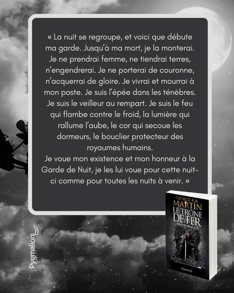 ed_Pygmalion's tweet photo. #fantasy #georgerrmartin #tronedefer #gardedenuit #livre #book #livreaddict #booklover https://t.co/g2aJc6XOGM
