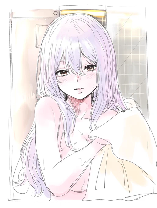 「おや、ぼっちゃん…よう、戻られた。お先に湯殿を拝借させていただいたよ…」 #NIKKE 