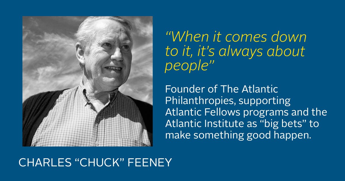 atlanticfellows's tweet photo. Happy Birthday to Chuck Feeney, founder of The Atlantic Philanthropies which supports the Atlantic Fellows community. Learn more about the work of #AtlanticFellows by going to our website: https://t.co/0m3oBjHlVD https://t.co/VCQV5rtXrn
