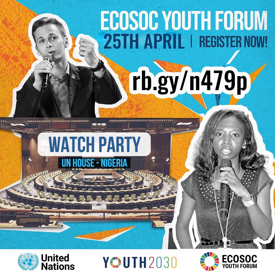The UN Interagency group on Youth is inviting you to join the 2023 <a href="/UNECOSOC/">UN ECOSOC President</a> Youth Forum ! 
Virtually join other youths to engage with <a href="/matzschmale/">Matthias Schmale</a> &amp; other Snr UN officials on 25 April from 12:00pm to share ideas on transforming the world.
Register now👉rb.gy/n479p
