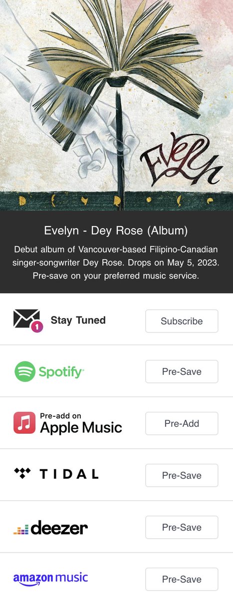 "Evelyn" Debut Album is finally COMING OUT! - mailchi.mp/cc21dc75ffc8/e…