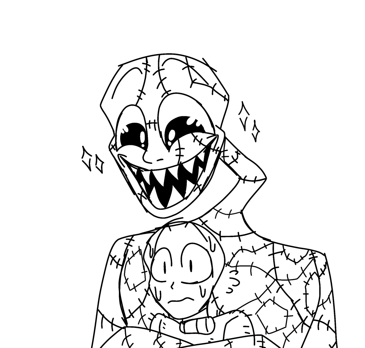 ScooteCate's tweet photo. *he hugged you and won't be able to let you go because of the sweater*
•
•
•
•
#Trollge
#monster
#hugyou
#cute https://t.co/Ik2uTaODwU