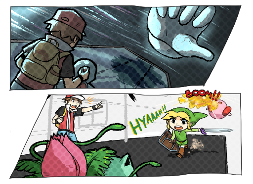 Eleven years ago, I used to run a PKMN Trainer Red ask blog on Tumblr just for fun. Here's a selection of my artwork I've done for it.