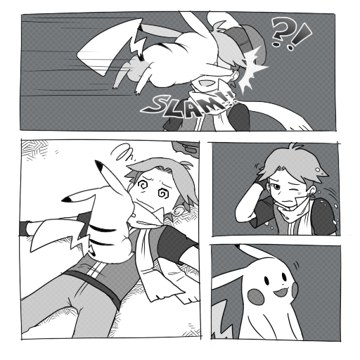Eleven years ago, I used to run a PKMN Trainer Red ask blog on Tumblr just for fun. Here's a selection of my artwork I've done for it.