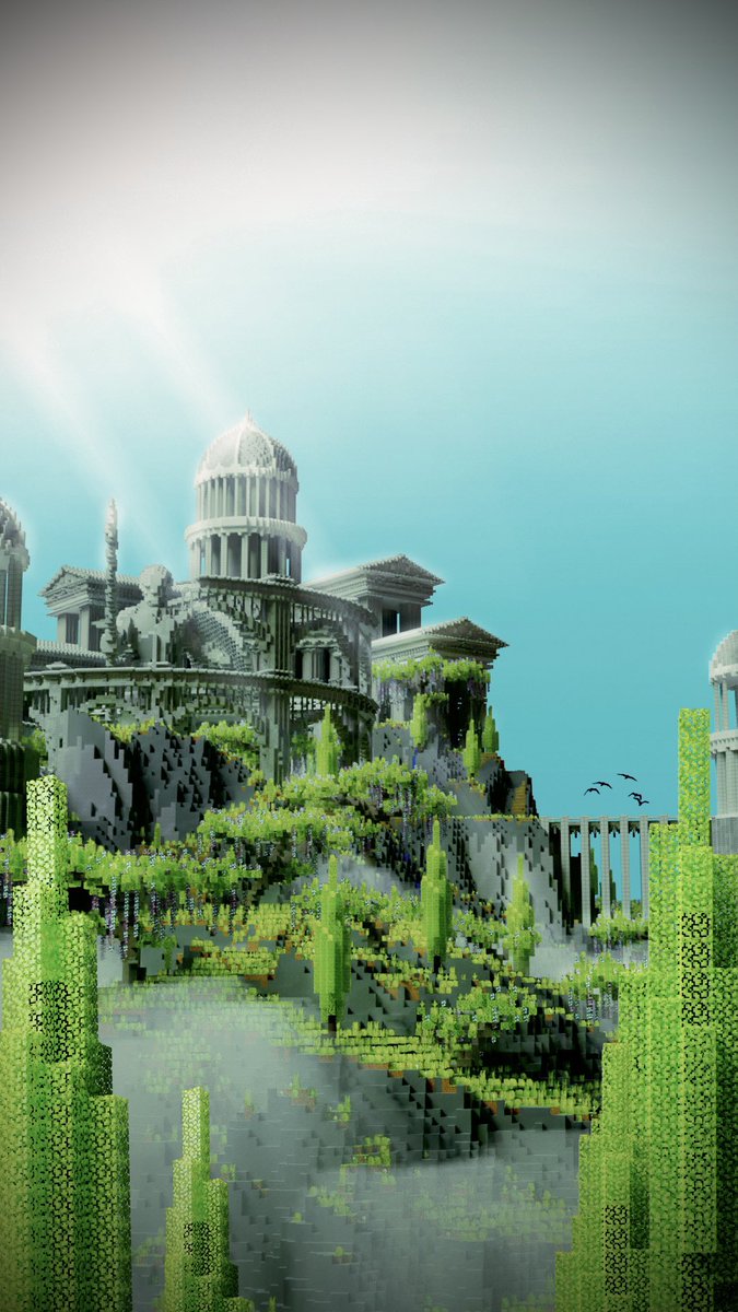 Statera_Studios's tweet photo. Does our studio get any better? Our first large-scale commission as a team! Introducing a stunning Greek style spawn built and produced by ourselves for our client, CloudsMC! ☁️🏛️ https://t.co/dbLB5uyiQ3