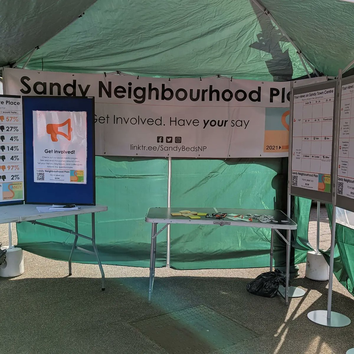 SandyBedsNP's tweet photo. 📢 Come see our stand at the Sandy Spring Market

🗳️ Give us your views on the Town Centre! https://t.co/tI0GoliTmn