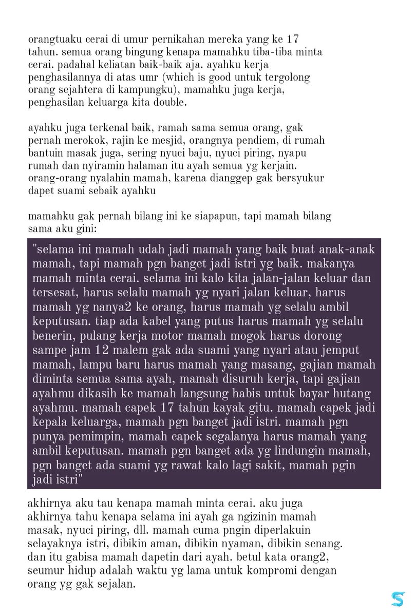 sbyfess's tweet photo. nangisss, selama ini mamahku cuma pingin jadi istrii -rek 😭😭😭😭 https://t.co/aHGywmu9y5