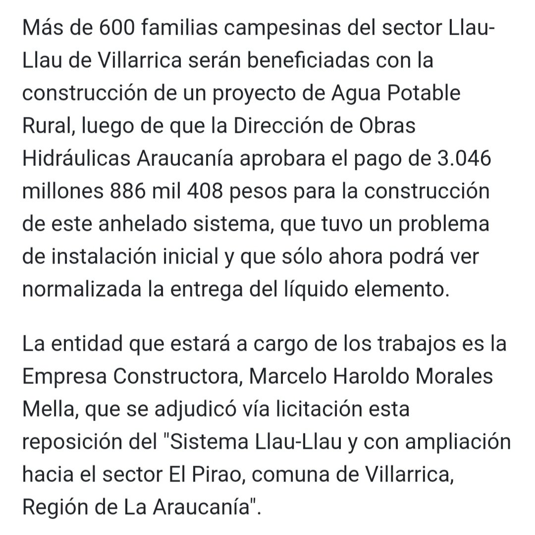 VillarricaMuni's tweet photo. ➡️ El medio regional, además, informa de la construcción del APR de Llau Llau y El Pirao, así como la derrota de Pilmahue, jugando de visita con Meza (1-2), en Tercera "B".

#Villarrica #LaGenteEstáPrimero #LicanRay #ZonaLacustre #MuniVillarrica #Ñancul #Turisno #TerceraDivisión https://t.co/rJpHYVY8Bn