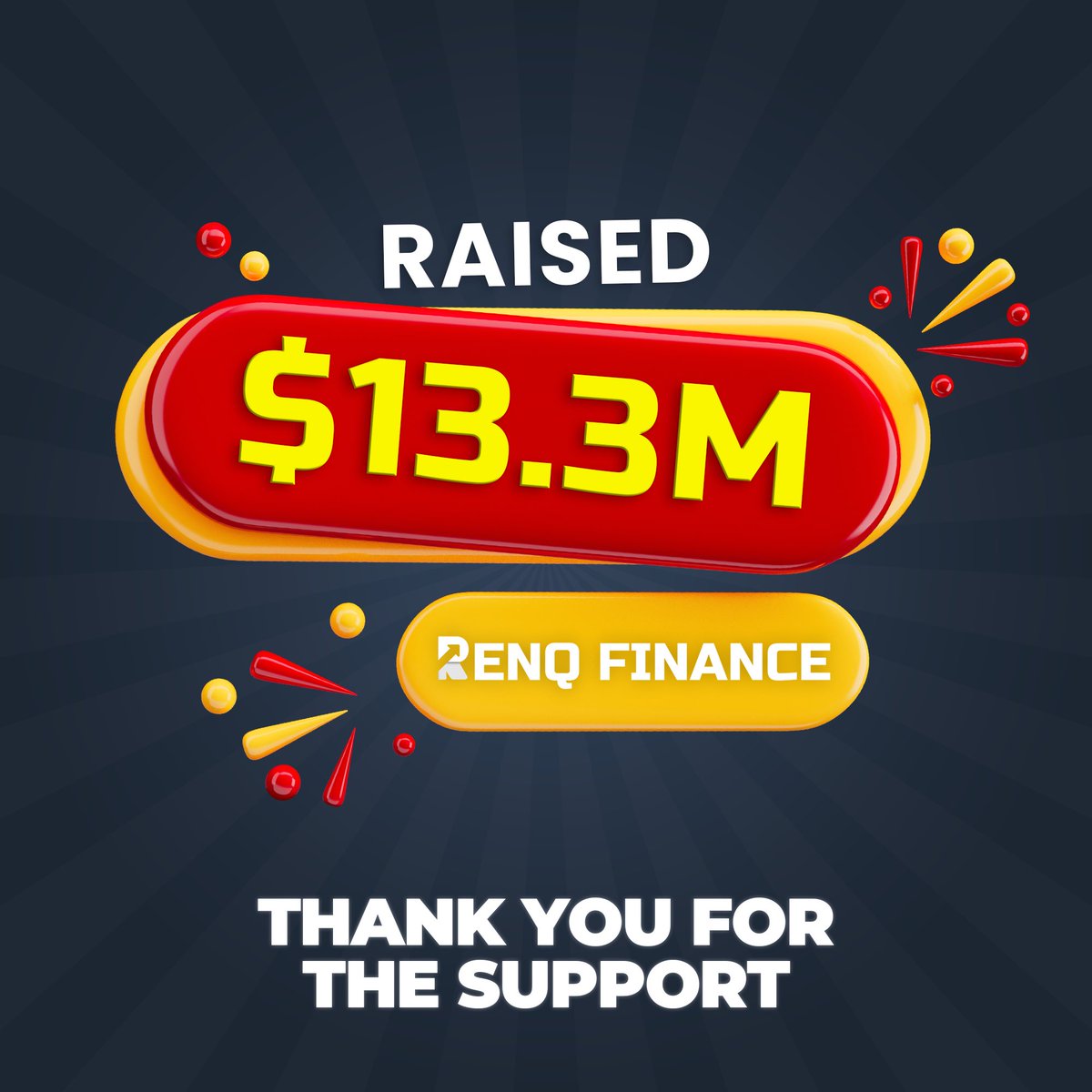 RenQ_Finance's tweet photo. 🚨MILESTONE UPDATE🚨

$13,300,000 Raised 🔥🔥

Thanks For Your Love and Support 🙏

BUY NOW - https://t.co/q1EFoSvapZ

‼️ Note: We Never DM You First, Always Check Our Social Links On Website, Never Share Your Private Key/Seed Phrase With Anyone. Our Only Domain Is https://t.co/8ZPfvkVdz5 ‼️