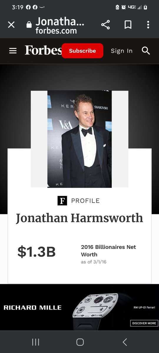 Joe65399572's tweet photo. Major shareholder of the @DailyMailUK he green lights their #RacistHate attacks on Meghan
#HateForProfit #HateForHire
#ToxicBritishMedia
#Sussex #InvisibleContract #WeaponozedHate @KensingtonRoyal #Coronation https://t.co/lLniXVEaWQ