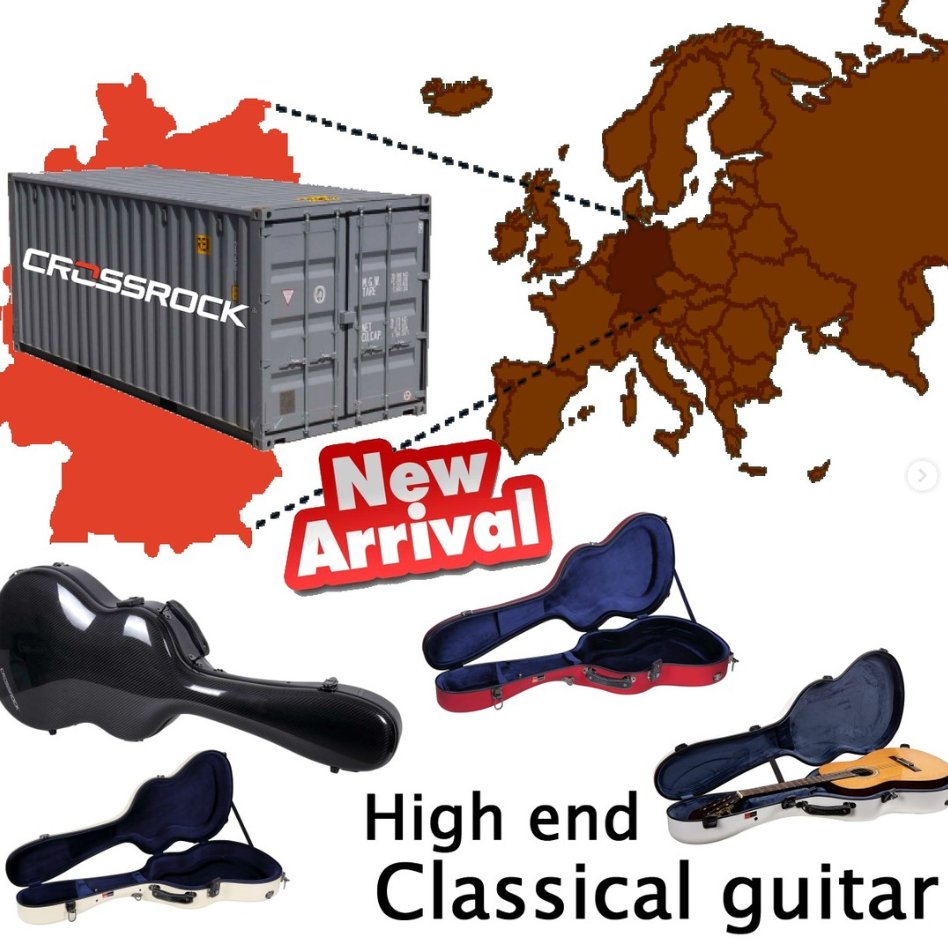 situ_may's tweet photo. Great news! A fully loaded of high-end classical guitar cases 20ft container just arrived at our warehouse in Germany! 🚢
It is time to get your Crossrock cases now! Which one will yours? 🎸
Send us a DM for more information 🤩 https://t.co/GNNYgTLYWj