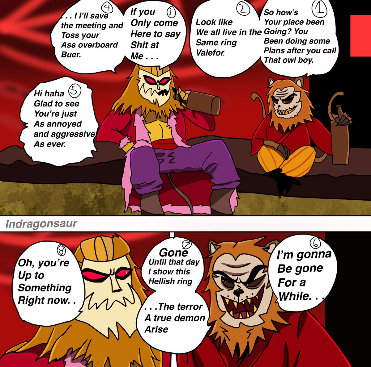 IndragonSaur's tweet photo. Buer and Valefar
#digitalart #artistsontwitter #digitalartists #HazbinHotel #ars_goetia #goetiaoc #HazbinHotelOC #Helluvaboss #HelluvabossOC #Goetia #Buer #originalcharacter #comic #Valefar https://t.co/qsZnGanRVJ