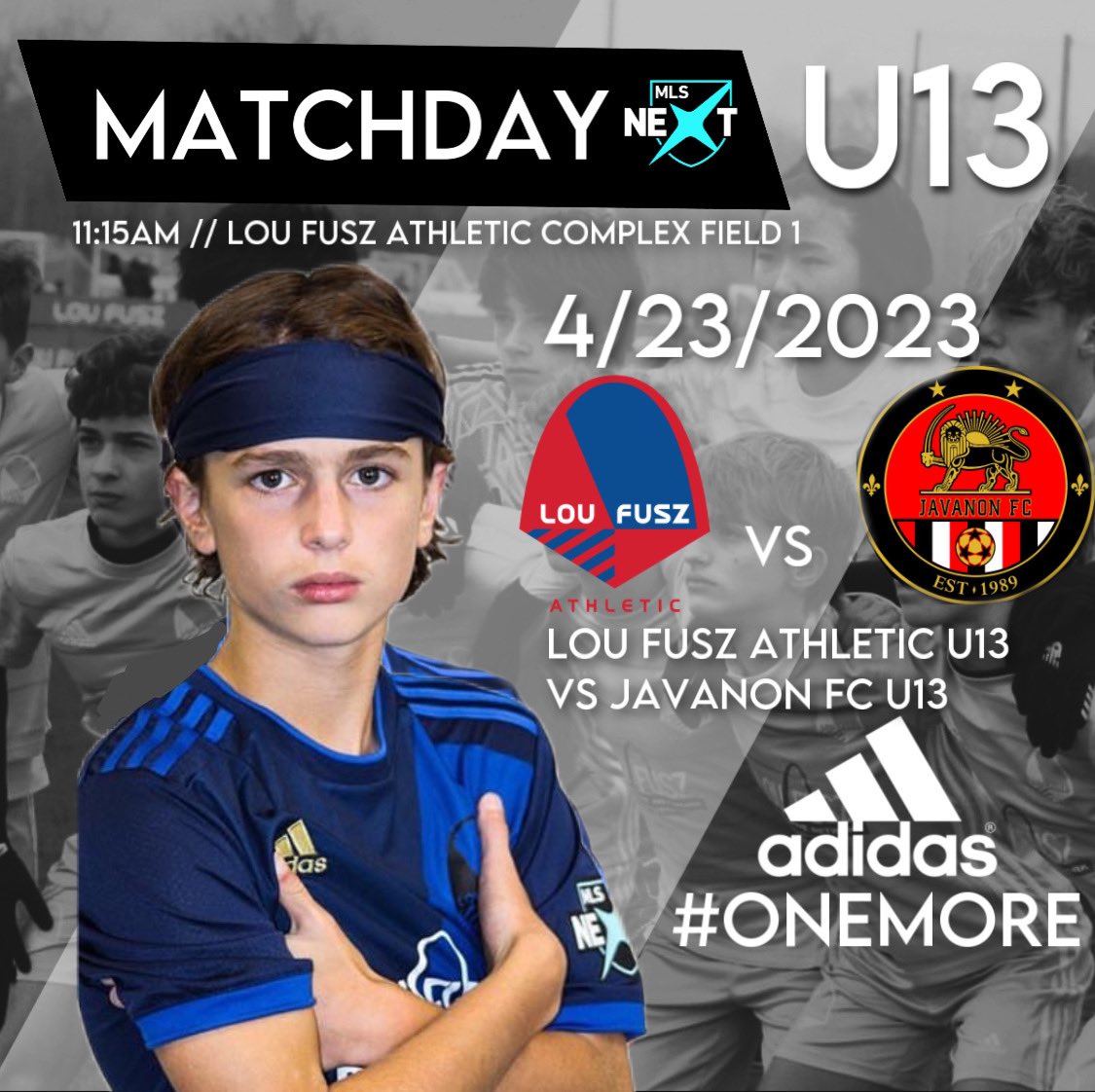 MATCHDAY 🎉

Back at Fusz as the U13’s start the day vs <a href="/JavanonFC/">Javanon FC</a> ! Join us on field 1 at 11:15am! 

#MLSNEXT #ONEMORE