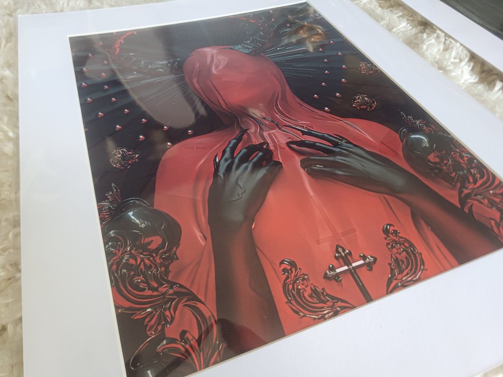 otherlyshoppe's tweet photo. Dark, dismal, absolutely evil art. All yours from The Otherly Shoppe!

These are one-of-a-kind digital art pieces printed on archival quality papers, inlaid in beautiful mats. The inks are high quality pigments produced by our art printers, secured in an acid free sleeve. https://t.co/rltXsS0Noo