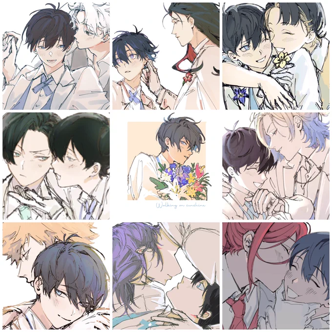 Sketches for my allisagi fanbook 