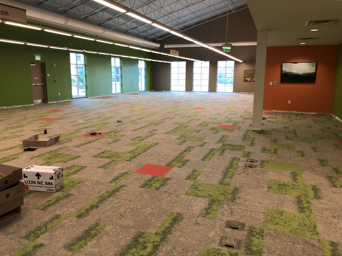 Bookman30022's tweet image. Carpet has been installed in the children’s area of #TheNewMiltonLibrary.  @fulcolibrary #restorationproject #library #librariestransform