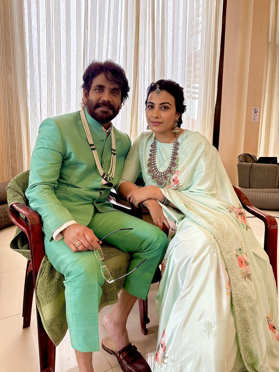 Kavya Manohar Shetty (@iamkavyashetty) on Twitter photo Lovely working with you once again Nagarjuna Sir ❤️
You are the coolest then now and forever.
<a href="/iamnagarjuna/">Nagarjuna Akkineni</a> Lovely working with you once again Nagarjuna Sir ❤️
You are the coolest then now and forever.
<a href="/iamnagarjuna/">Nagarjuna Akkineni</a>