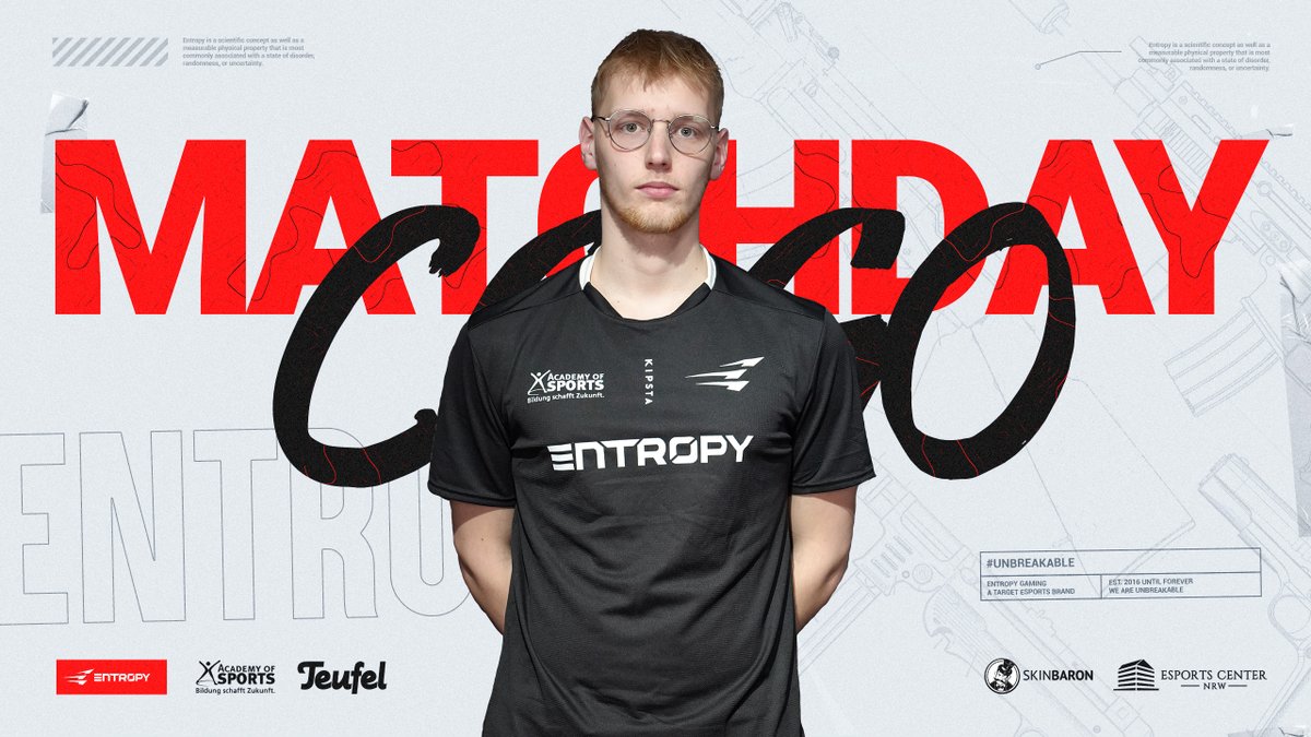 EntropyGaming's tweet photo. Weiter geht's mit Future! Mit aktuell 1-2 in der Intermediate soll heute ausgeglichen werden. 🤝
🆚 #Twize
🕑 20:00
📺 https://t.co/sroCL8Vskz
🎙️ @XiouzT
@ESEA | #unbreakable https://t.co/4L37KnHwkt