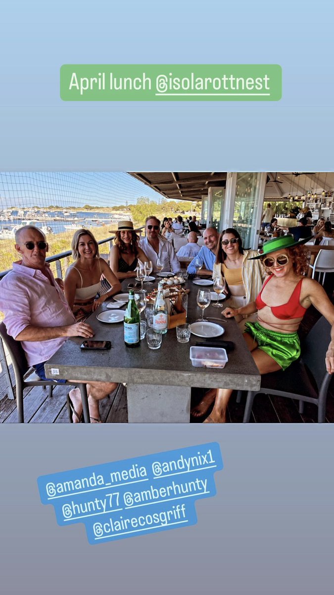 kwalshbr's tweet photo. LINDINHA! Kate Walsh e Andrew Nixon com amigos no ‘Isola bar e Cibo’ em Rottnest Island. 🤍 https://t.co/CTPZLHBXaX