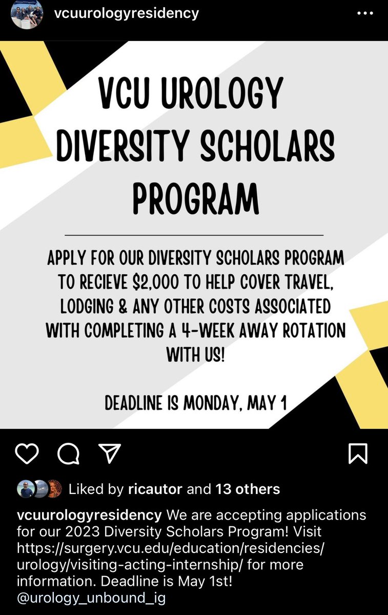 <a href="/VCUUrology/">VCU Urology</a> <a href="/Uro_Res/">The Urology Applicant ⚕</a> <a href="/MidAtlanticAUA/">Mid-Atlantic Section of the AUA | MAAUA</a> <a href="/UrologyUnbound/">Urology Unbound</a>