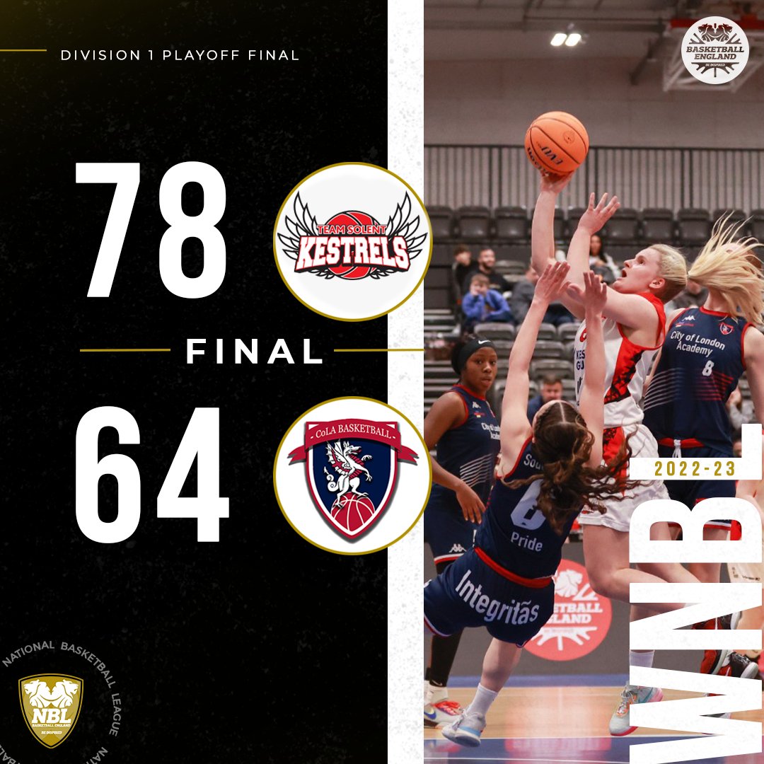 Team Solent Kestrels win the D1W Playoff Final 🏆

#GameTime | #NBL2223