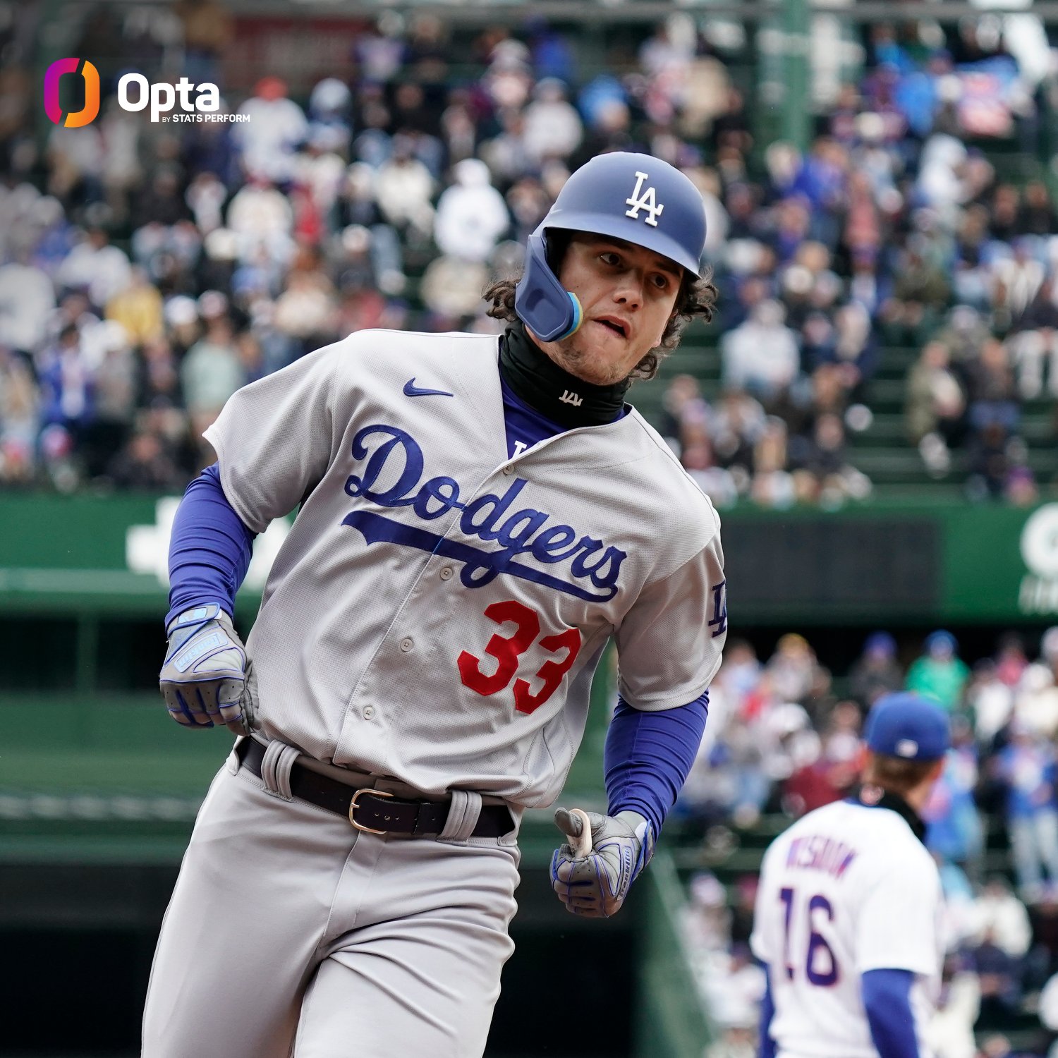 OptaSTATS on X: James Outman of the @Dodgers is the second MLB rookie to  hit 4+ home runs in a single series at Chicago's Wrigley Field, joining Bob  Horner, who did so