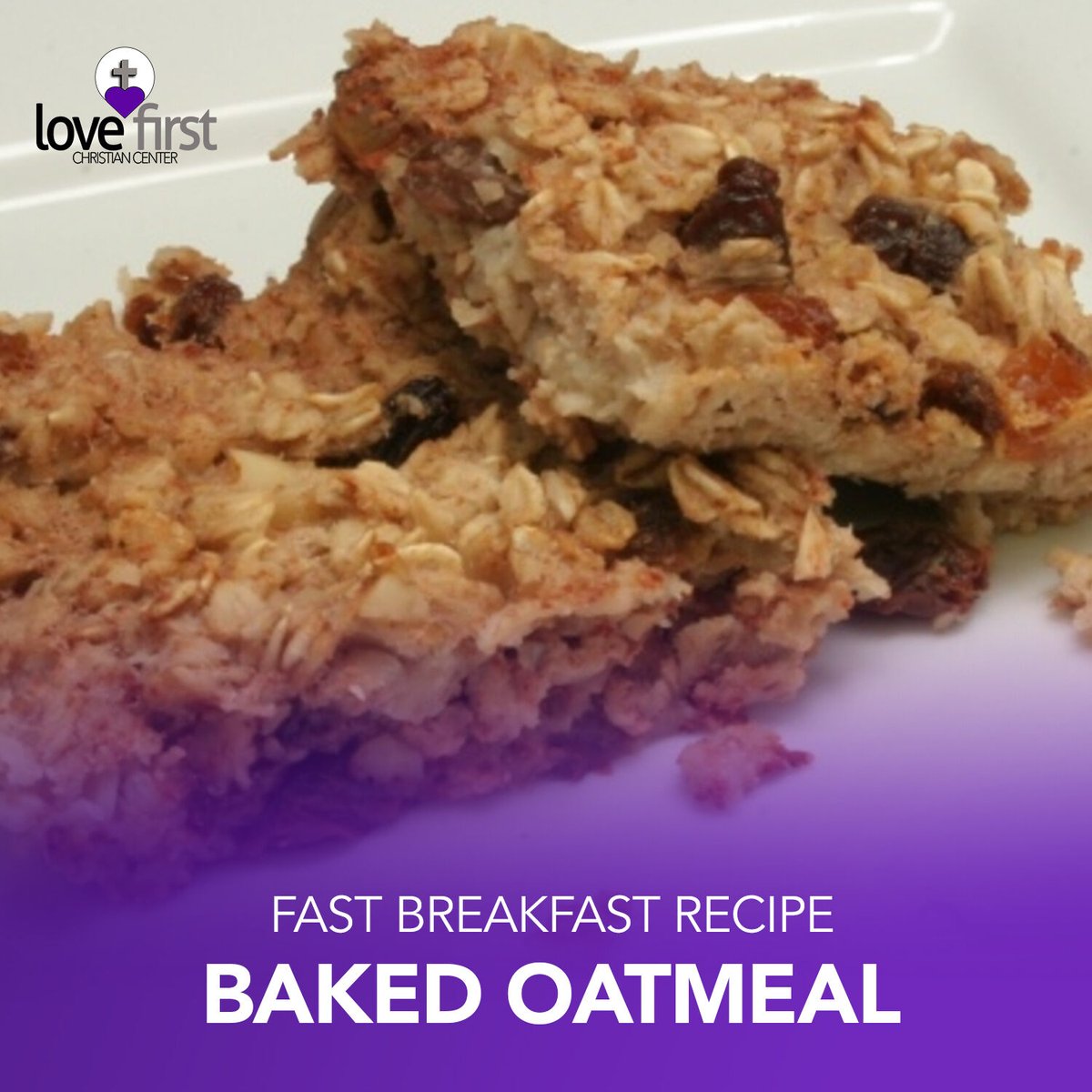 wearelovefirst's tweet photo. 💪 Prepare for a spiritual fast with this Daniel Fast Baked Oatmeal recipe! Easy and delicious, it's perfect for breakfast. Pair with hot lemon water for a satisfying start to your fasting day. 

#fast #fastrecipe #food #healthyfood #easyrecipe #fastrecipes #veganrecipes https://t.co/cpkyoVCLRZ