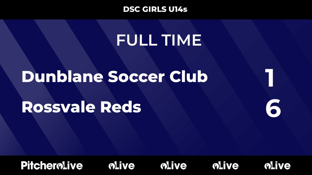 FULL TIME: Dunblane Soccer Club 1 - 6 Rossvale Reds
#DUNROS #Pitchero
dunblane-soccerclub.com/teams/262880/m…