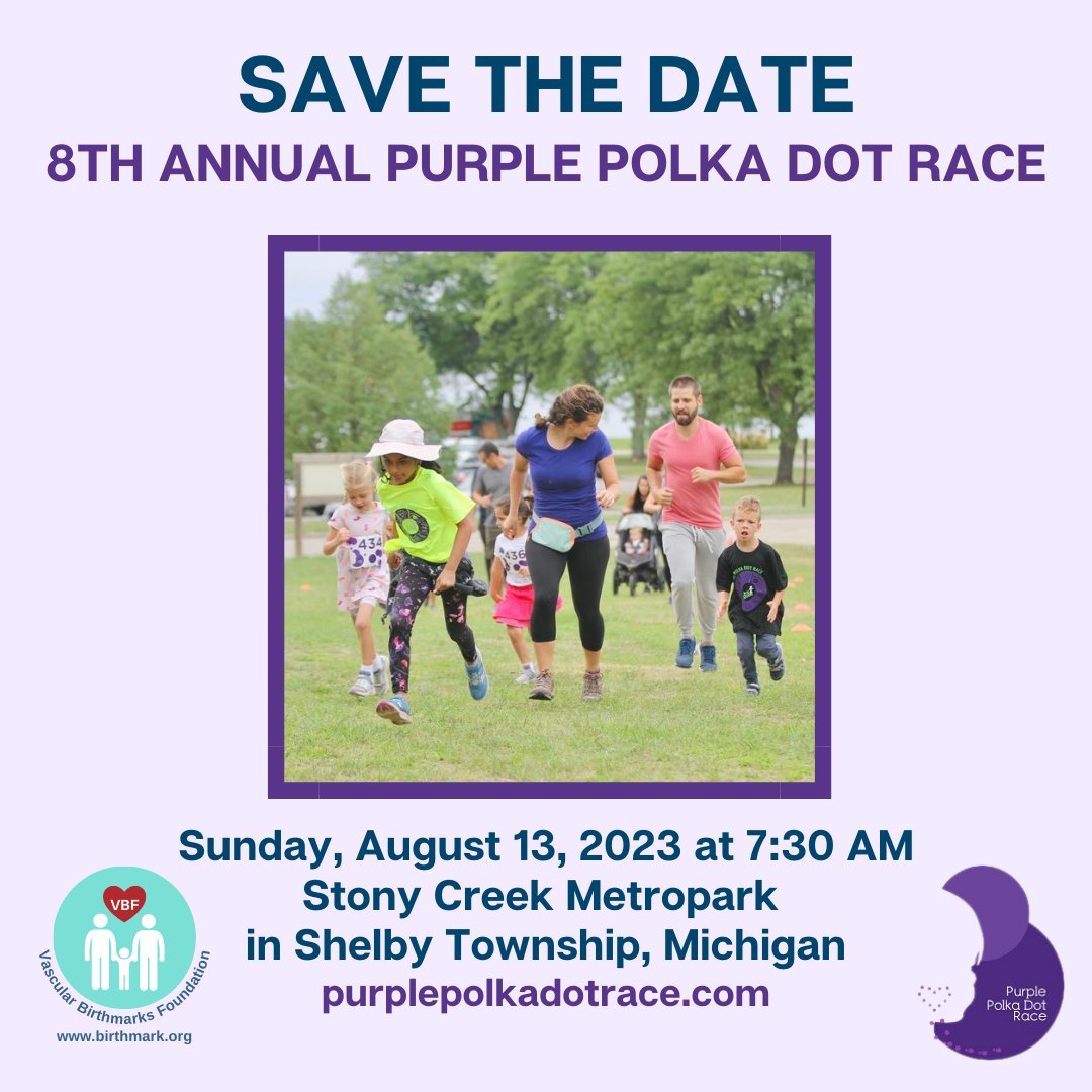 VBirthmarks's tweet photo. 𝗥𝗲𝗴𝗶𝘀𝘁𝗿𝗮𝘁𝗶𝗼𝗻 𝗶𝘀 𝗰𝗼𝗺𝗶𝗻𝗴 𝘀𝗼𝗼𝗻 𝗳𝗼𝗿 𝘁𝗵𝗲 𝟴𝘁𝗵 𝗔𝗻𝗻𝘂𝗮𝗹 𝗣𝘂𝗿𝗽𝗹𝗲 𝗣𝗼𝗹𝗸𝗮 𝗗𝗼𝘁 𝗥𝗮𝗰𝗲. Learn more: https://t.co/NBv7rFzoMB 

𝗖𝗮𝗻'𝘁 𝗿𝗮𝗰𝗲? 𝗗𝗼𝗻𝗮𝘁𝗶𝗼𝗻𝘀 𝗮𝗿𝗲 𝗮𝗹𝘄𝗮��𝘀 𝘄𝗲𝗹𝗰𝗼𝗺𝗲! https://t.co/0WTeongXxg

@PPDR5K https://t.co/kIguCCV6wK