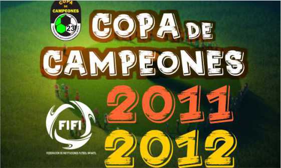 Comienza Copa de Campeones 2011 y 2012.
El próximo miércoles 26de abril dará comienzo las dos categorías en simultaneo, puedes ver todos los detalles en el siguiente link.
fifi.uy/home/...