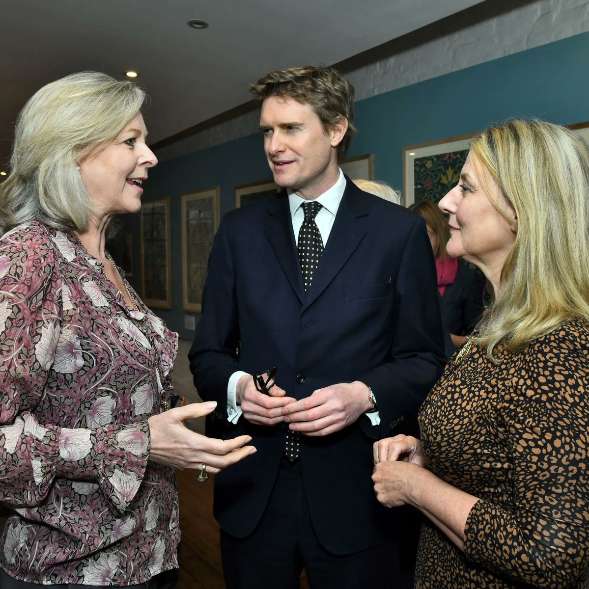 WmMorrisSocUK's tweet photo. With the support of both our new President @TristramHuntVA and Lisa Montague, the CEO of @SandersonFW we successfully launched our exhibition 'Morris's Successor: John Henry Dearle' this past Thursday evening. The exhibition was also graciously funded by @SandersonFW. https://t.co/WruRzJhUOR