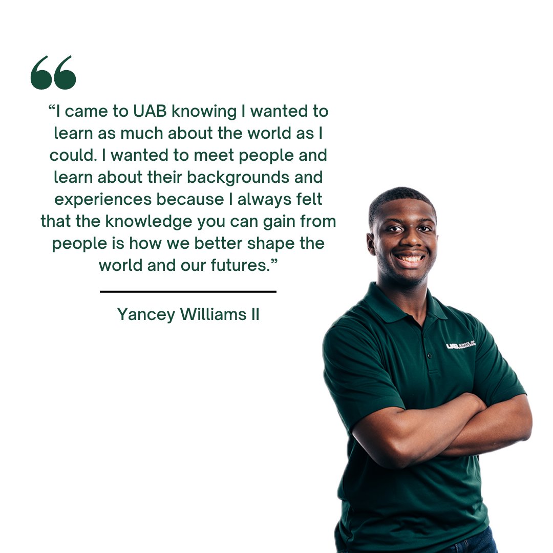 UAB (@uabnews) on Twitter photo “If I don’t hit the moon, I still hit the stars”: Graduating UAB biomedical engineering student with a passion to help others is not done achieving go.uab.edu/3L0Q5Hc <a href="/HonorsUAB/">UAB Honors College</a> <a href="/UABHeersink/">UAB Heersink School of Medicine</a> <a href="/UABEngineering/">UAB Engineering</a> “If I don’t hit the moon, I still hit the stars”: Graduating UAB biomedical engineering student with a passion to help others is not done achieving go.uab.edu/3L0Q5Hc <a href="/HonorsUAB/">UAB Honors College</a> <a href="/UABHeersink/">UAB Heersink School of Medicine</a> <a href="/UABEngineering/">UAB Engineering</a>