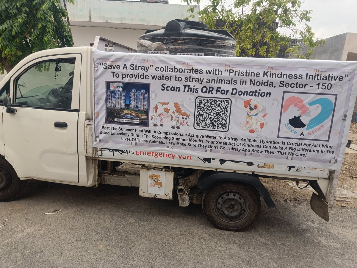 TheViditsharma's tweet photo. With summers approaching, water will become a necessity for these animals. We're grateful to ATS Prestine Society for taking this amazing initiative to ensure their well-being. #summeressentials #animalhealth 🌞🌡️🐾 https://t.co/X4HvwJQ3T7