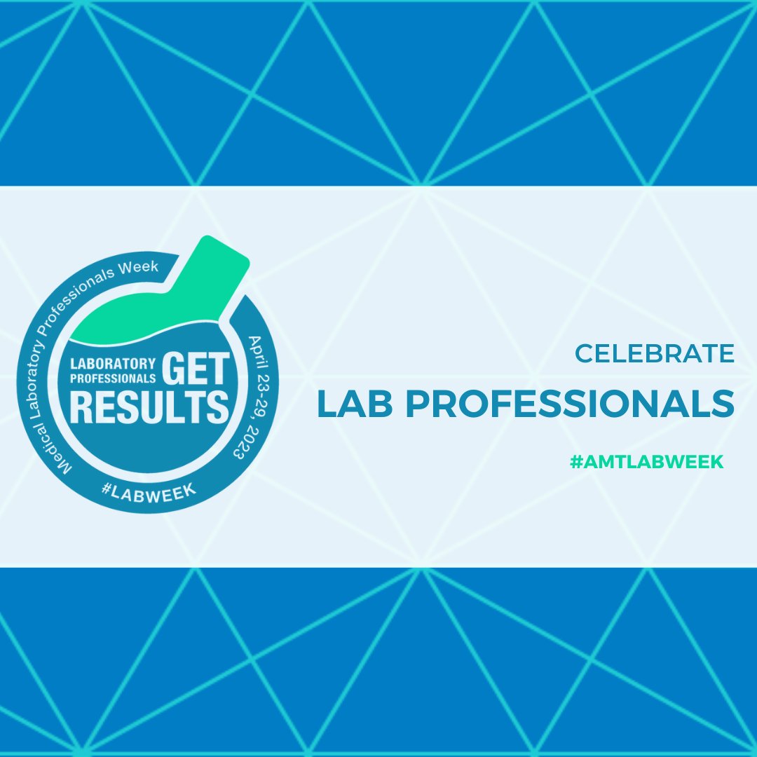 americanmedtech's tweet photo. Laboratory professionals know they are critical to a functioning healthcare system. AMT thanks all of you for your work in keeping our communities safe and healthy year-round! Happy lab week!

#LabWeek #AMTlabweek #LabProfessionalsGetResults #LabLife #LabWeek2023 #TheFutureIsLab https://t.co/gDCtf524s4