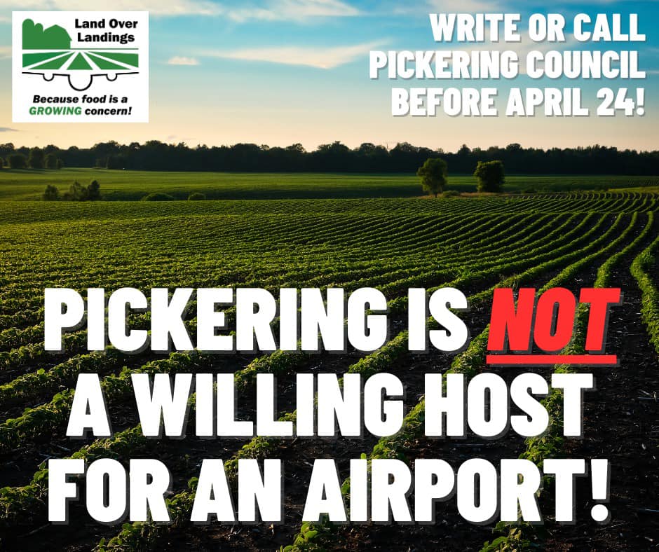 landoverlanding's tweet photo. All eyes on Pickering Council this Monday night at 7pm!
What's going on, you ask? Read more here: https://t.co/EwRBAM7DBh
#NoPickeringAirport #51YearsOfCitizenAction #MunPoli #CdnPoli #RNUP #LoveOntAg #NorthPickeringFarms #Class1Soil #Pickering #DurhamRegion #CanadianHistory https://t.co/tDFaAnP6ik