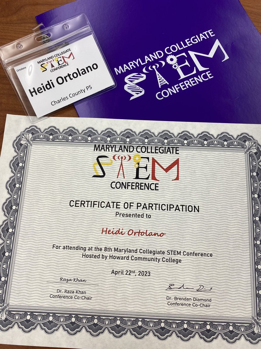 MrsOrtolanoNPHS's tweet photo. Yesterday I attended the MD Collegiate STEM Conference held at Howard Community College. It was an exciting day connecting with other Biotech educators from all over MD! #MSCS2023 #MdSTEM #MdCCs #CCmonth #MdCCsWork https://t.co/gXbunZtH4d