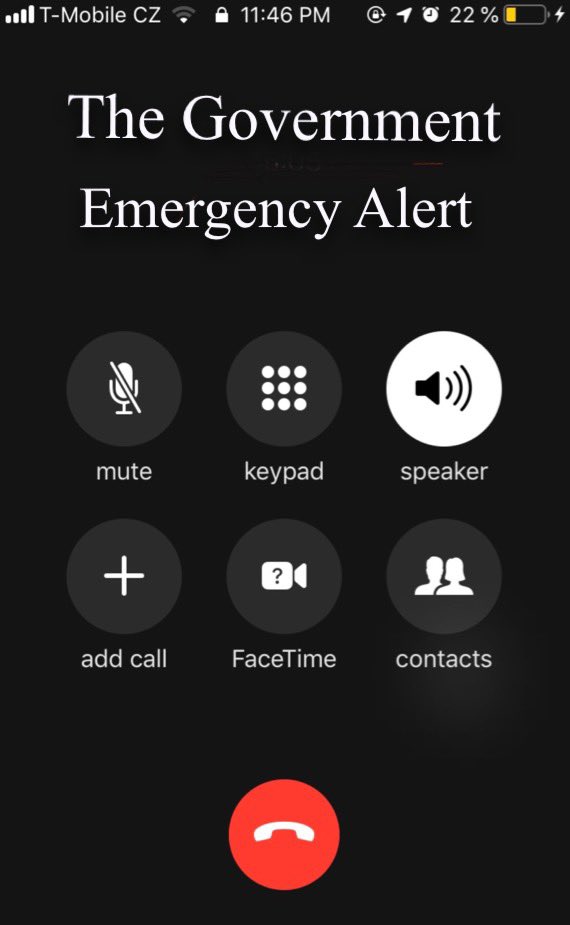 Emergency alert from the government. Don’t worry it’ll all be ok #skit #funny #emergencyalert #3pm #government