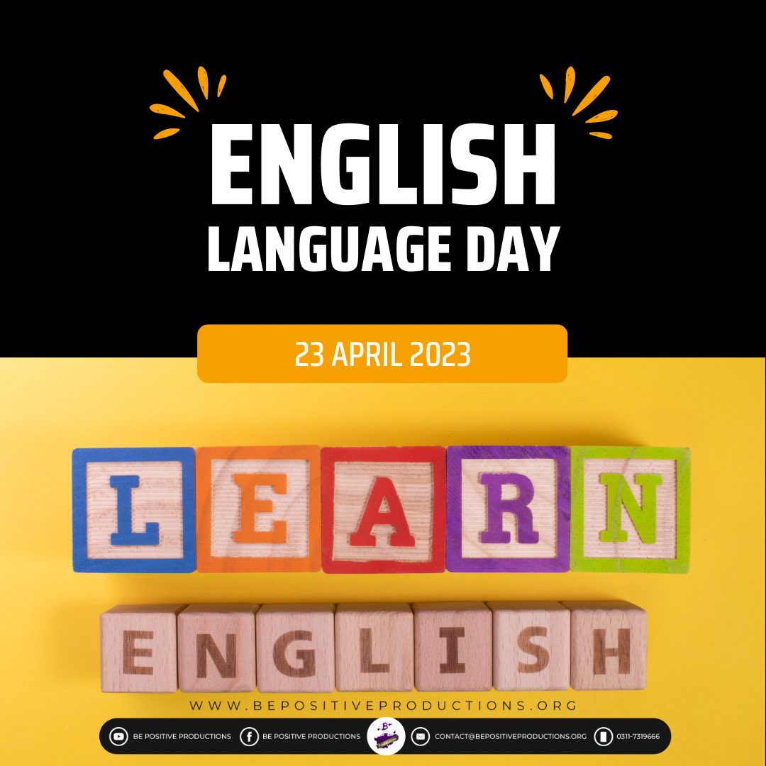 Language is the key that unlocks new opportunities! Celebrating English on International English Language Day 2023! 🔑📖 
#LanguageIsKey #languageconnects #wordsaregems #globallanguage #SLIP20 #ELC21 #English #Secondlanguage #EnglishLanguageDay2023 
.
.
.
#BePositiveProductions