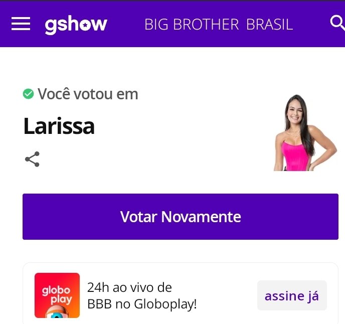 DeiseTita's tweet photo. Nesse paredão eu sou #ForaLarissa #ForaLari #ForaLariTruce #BBB23 https://t.co/PJFvNGPwcG