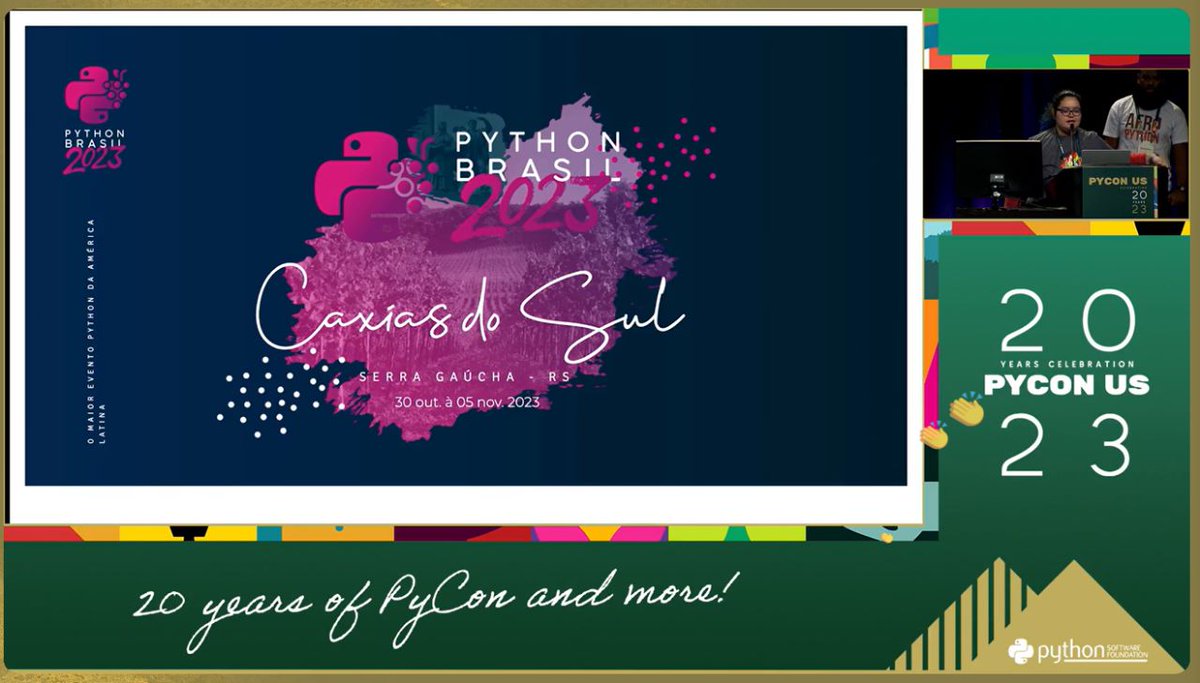 gabrieledani's tweet photo. E nós estamos na #PyConUS2023 @pythonbrasil https://t.co/TxYdIzyijn