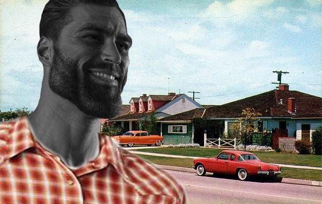 Meyeteson's tweet image. "a featureless expanse of ten thousand identical houses and ten thousand autocrats... the #BASEDworld"