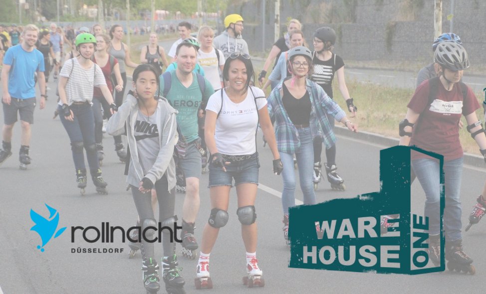 Rollnacht's tweet photo. Am 27. April startet um 20.00 Uhr die zweite Rollnacht der Saison. Die mit 25km längste Tour führt uns zum Warehouse One in Hilden. Alle Infos zur Tour findet ihr unter https://t.co/3bYGCz8TVq https://t.co/sOuPCqODc7