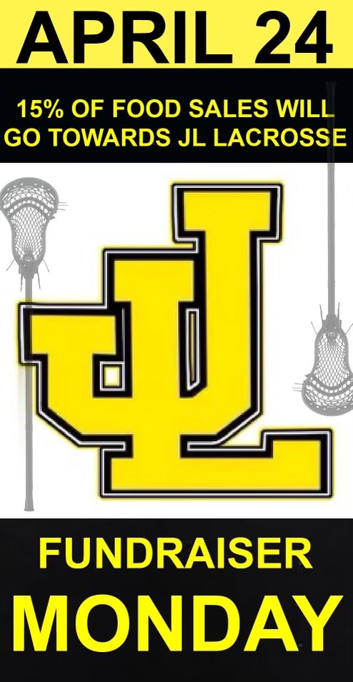 JLHSLacrosse's tweet photo. Don’t forget tomorrow night!!! Come down to Stonebridge Restaurant to support the boys lax guys!! Don’t forget to show this coupon upon checkout 
@jlawadvocate @JLHSAthletics https://t.co/zu3A5WbDnm