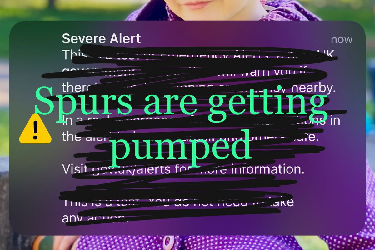 Official_CBM's tweet photo. Anyone else just get this?
#spurs #emergencyalert #Newcastle https://t.co/kEkyVER56v