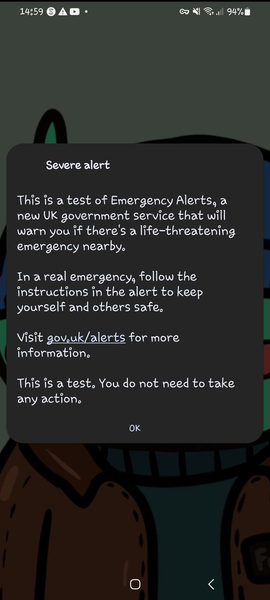 This was the test today by the UK government. It was scary to be honest. Gov.uk