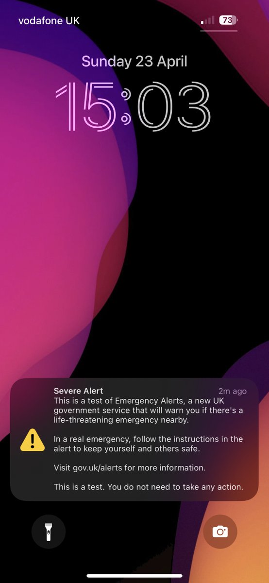 Knew it was happening and still scared the crap out of me. #EmergencyAlerts