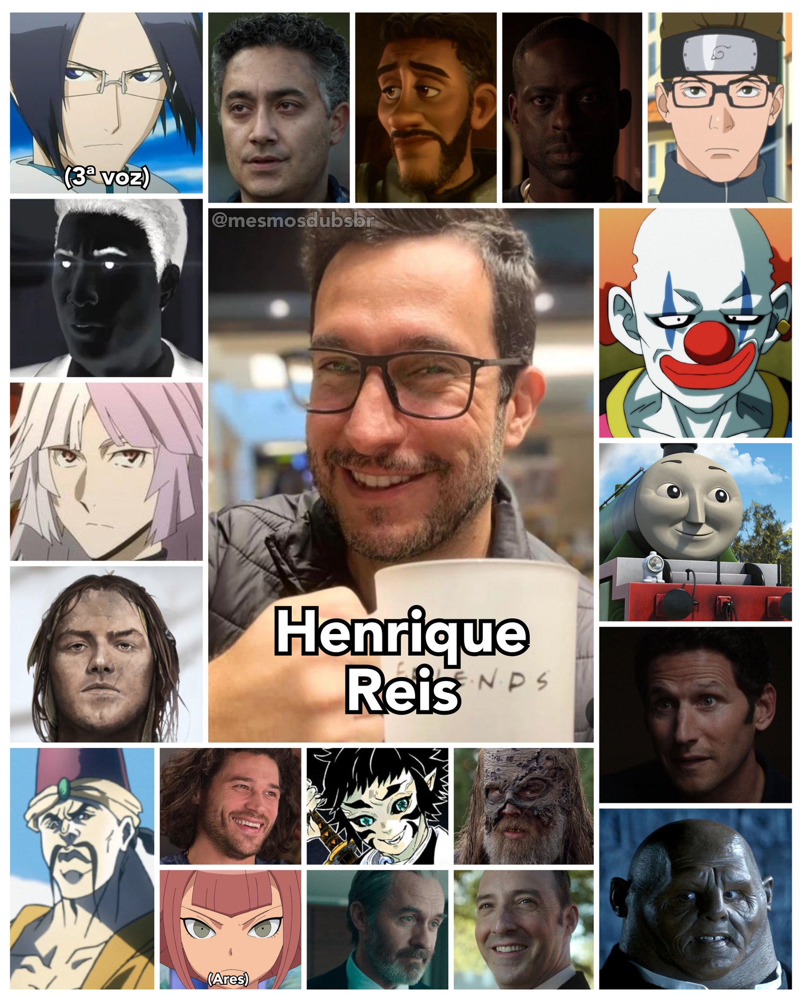 Personagens Com os Mesmos Dubladores! on X: Aproveitando hype do Sigma  dubladinho pra dar destaque à incrível versatilidade do Henrique Reis, um  dublador que merece sua atenção! Henrique dubla Uryuu Ishida em