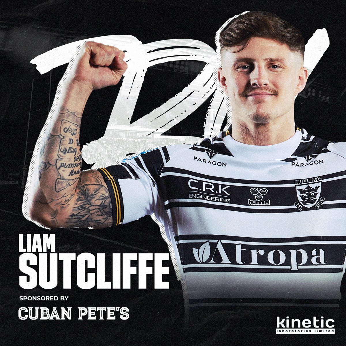 hullfcofficial's tweet photo. 7' 𝗧𝗥𝗬 - Liam Sutcliffe

A lovely score from the Black &amp; Whites - Josh Griffin breaks the Giants defensive line, finds an offload to Jake Clifford who in turn sends the ball to Sutty to finish off the move!

(🤝: https://t.co/nUmAsiWA3h)

FC 4
HG 2

⚫️⚪️ #COYH https://t.co/8cwFsL0yAY