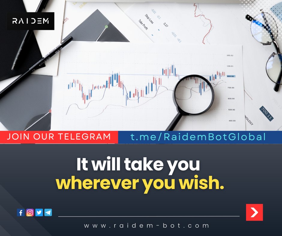 It will take you wherever you wish.
Passive income.
TARGET PROFIT +6~14% MONTHLY
JOIN OUR TELEGRAM: t.me/RaidemBotGlobal

#passiveincome #money #Investing #trading #forex #investment #financialfreedom #business #earnmoney #millionaire